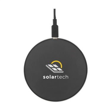 Logo trade promotional products image of: Tecco GRS Recycled Alu 15W Wireless Charger