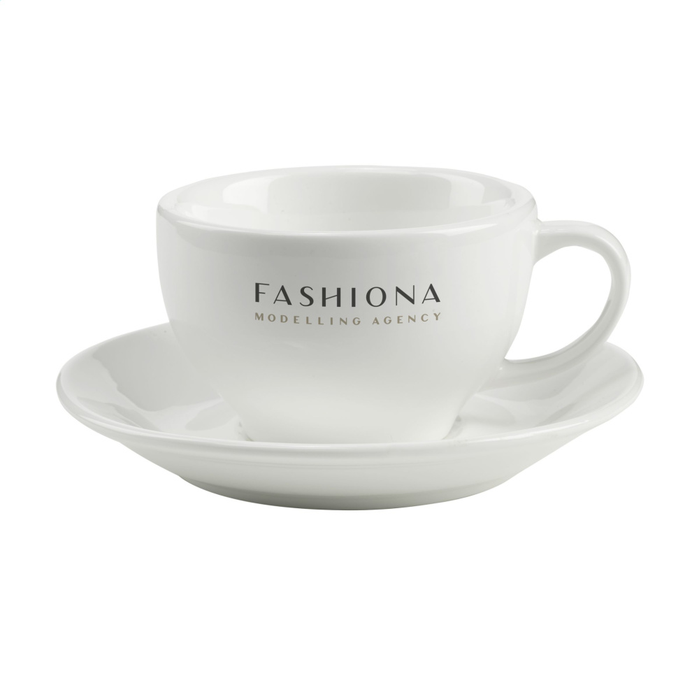 Logo trade promotional items image of: Sienna 210 ml cup and saucer