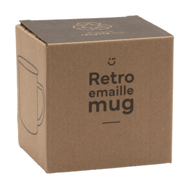 Logo trade promotional giveaway photo of: Retro Enamel Mug 350 ml