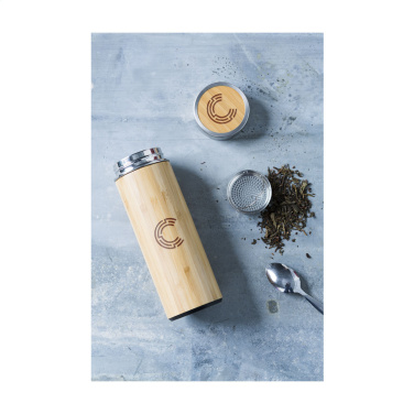 Logotrade advertising product picture of: Osaka 360 ml bamboo thermo bottle/thermo cup