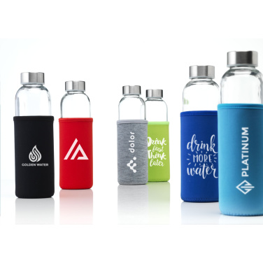 Logotrade promotional merchandise image of: Senga Glass 500 ml drinking bottle