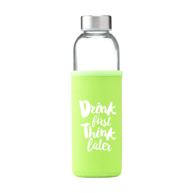 Logo trade promotional products image of: Senga Glass 500 ml drinking bottle