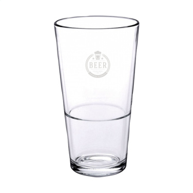 Logo trade promotional product photo of: Beer Glass Stackable 340 ml