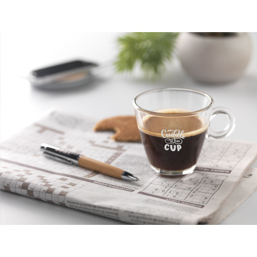 Logo trade promotional gifts image of: Lugano Coffee Glass 230 ml