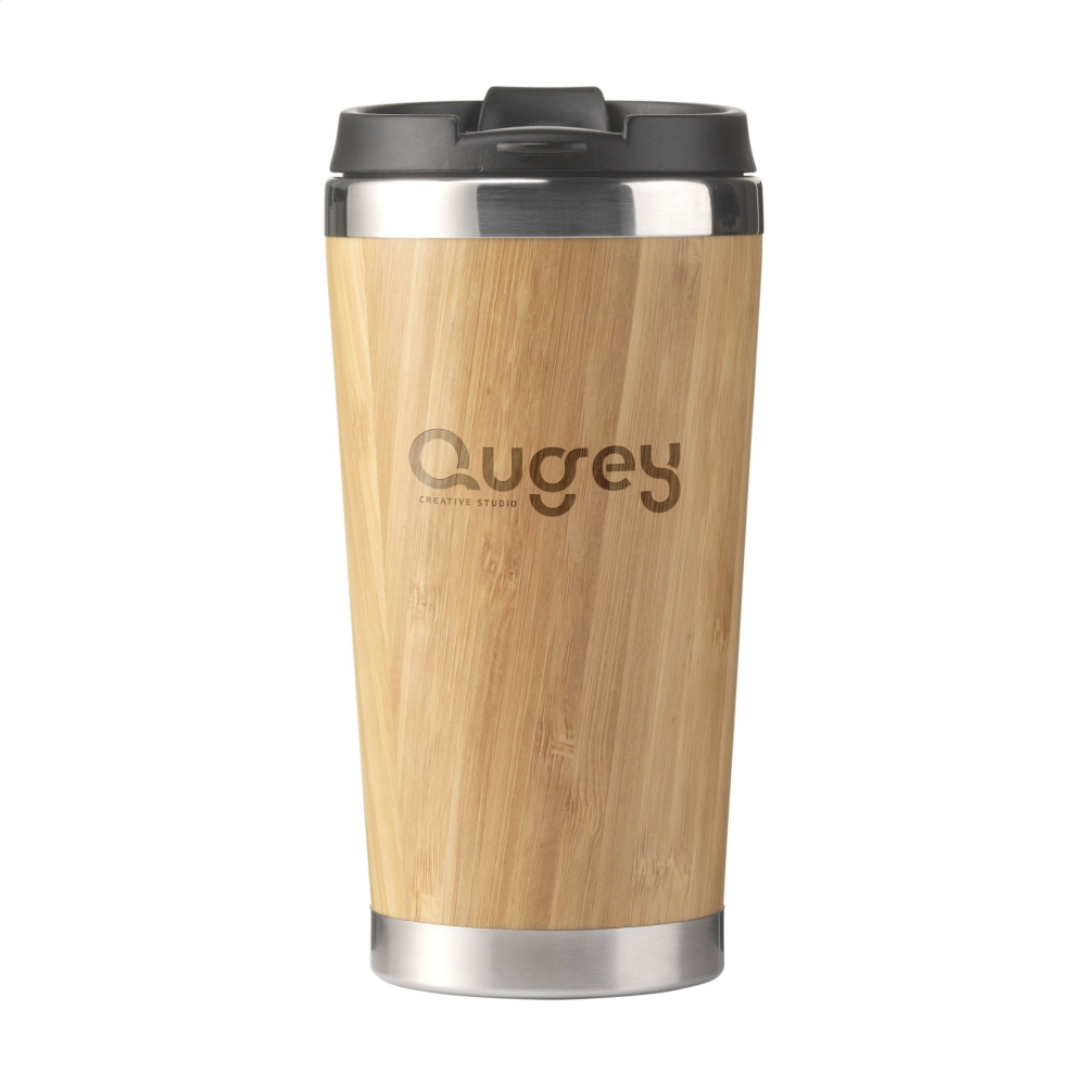 Logo trade advertising products picture of: Tokyo 450 ml bamboo thermo cup