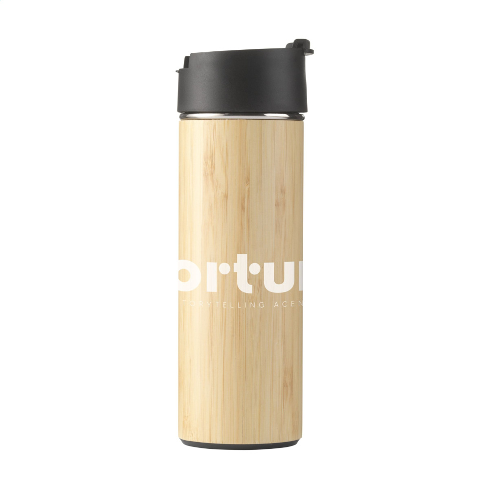 Logotrade promotional product picture of: Sakura 360 ml bamboo thermo bottle/thermo cup