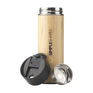 Logo trade promotional merchandise image of: Sakura 360 ml bamboo thermo bottle/thermo cup