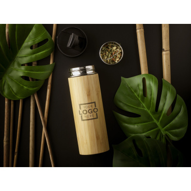 Logotrade promotional gifts photo of: Sakura 360 ml bamboo thermo bottle/thermo cup