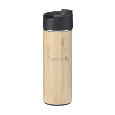 Logo trade promotional products picture of: Sakura 360 ml bamboo thermo bottle/thermo cup