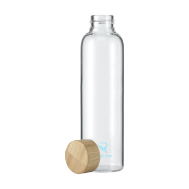 Logo trade advertising products picture of: Senga Glass Bamboo 500 ml drinking bottle