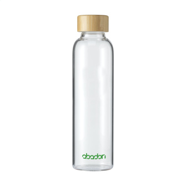 Logo trade corporate gift photo of: Senga Glass Bamboo 500 ml drinking bottle