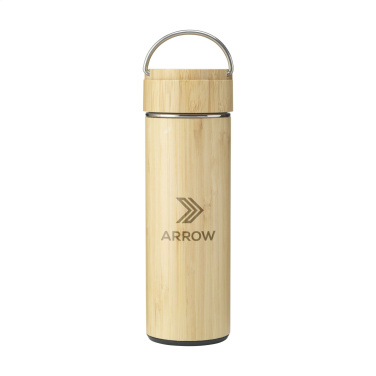 Logotrade promotional item image of: Nikko 330 ml bamboo thermo bottle/thermo cup