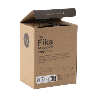 Logo trade promotional gifts image of: Fika RCS Recycled Steel Cup 400 ml thermo cup