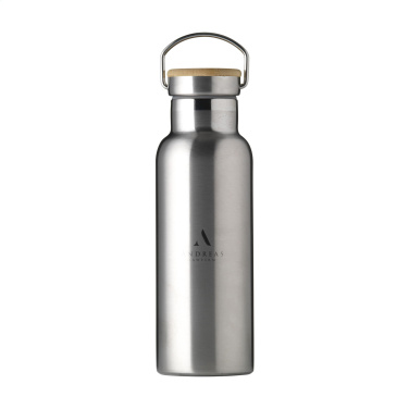 Logo trade corporate gift photo of: Nordvik RCS Recycled Steel 500 ml drinking bottle