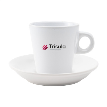 Logo trade promotional giveaways image of: Burano 200 ml mug and saucer