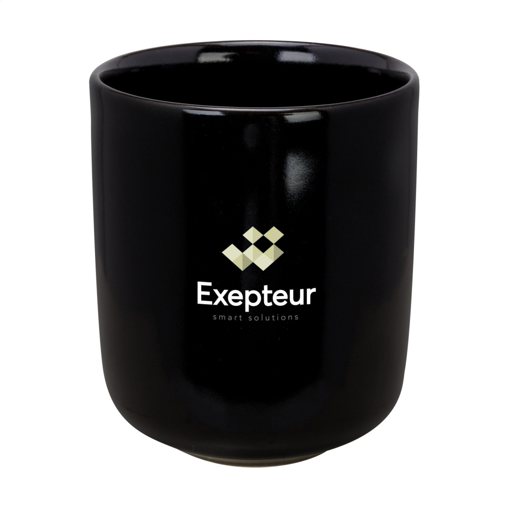 Logo trade promotional gift photo of: Cadiz Black 350 ml drinking cup