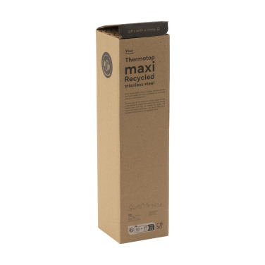 Logo trade promotional products image of: Thermotop Maxi RCS Recycled Steel 1,000 ml thermobottle