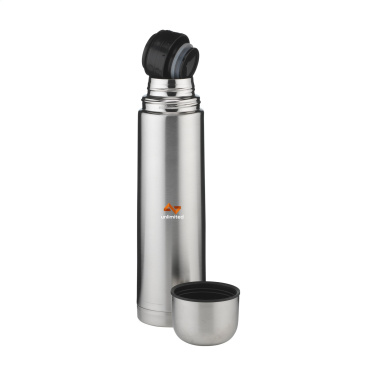 Logotrade promotional merchandise picture of: Thermotop Maxi RCS Recycled Steel 1,000 ml thermobottle