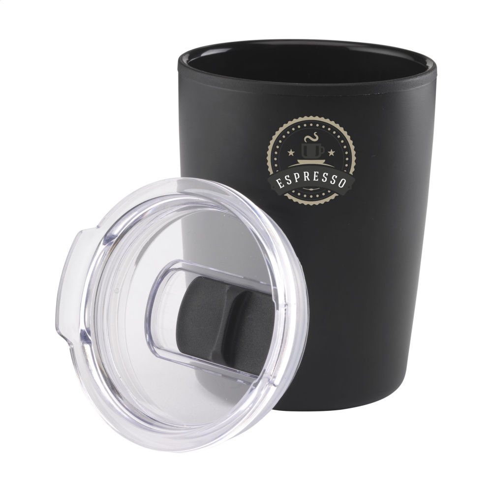 Logotrade advertising products photo of: Espresso-to-Go Mug RCS Recycled Steel 170 ml