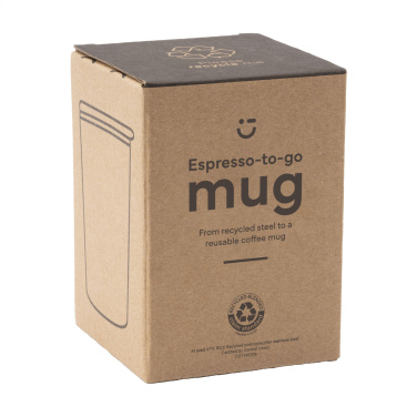 Logotrade corporate gift picture of: Espresso-to-Go Mug RCS Recycled Steel 170 ml