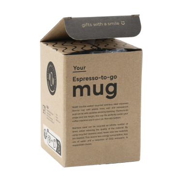 Logo trade promotional merchandise picture of: Espresso-to-Go Mug RCS Recycled Steel 170 ml