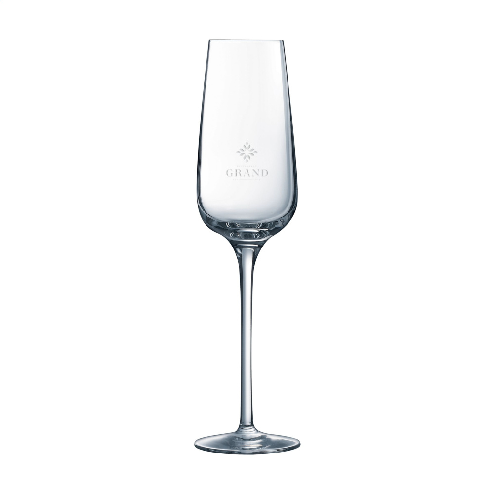 Logo trade business gifts image of: Riviera Champagne glass 210 ml