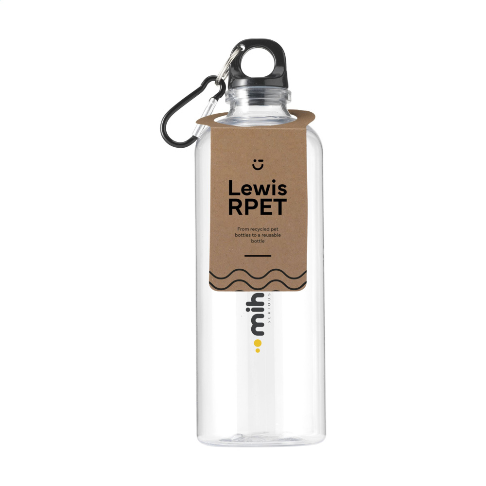 Logo trade corporate gifts image of: Lewis GRS RPET Bottle 630 ml water bottle