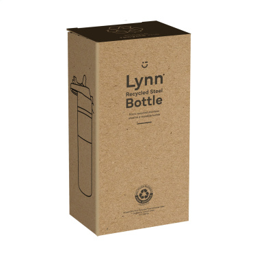 Logo trade advertising product photo of: Lynn RCS Recycled Steel Bottle 500 ml