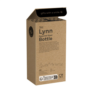 Logo trade promotional products image of: Lynn RCS Recycled Steel Bottle 500 ml