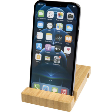 Logotrade promotional product picture of: Bubup bamboo 2-angled tablet and phone stand