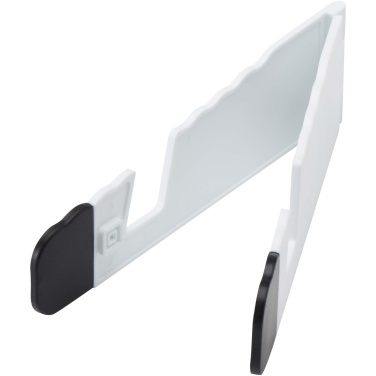 Logotrade promotional merchandise image of: Buna recycled plastic foldable tablet and phone stand