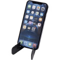 Buna recycled plastic foldable tablet and phone stand, Solid black