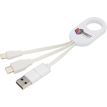 Logotrade promotional merchandise picture of: Troop 4-in-1 recycled plastic charging cable