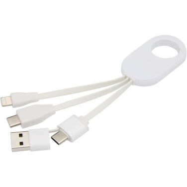 Logotrade promotional product image of: Troop 4-in-1 recycled plastic charging cable