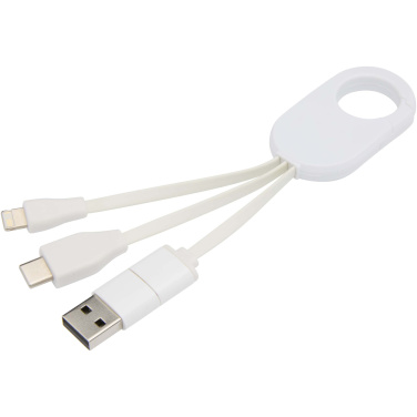 Logotrade promotional item image of: Troop 4-in-1 recycled plastic charging cable