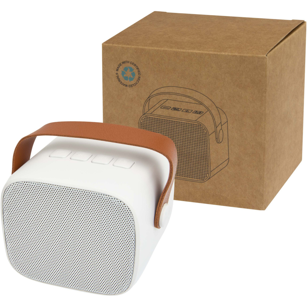 Logo trade promotional items image of: Diya 3W wireless recycled plastic speaker