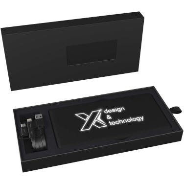 Logo trade promotional giveaways image of: SCX.design P30 8000 mAh light-up solar power bank