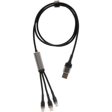 Logotrade corporate gift picture of: SCX.design C53 100W 5-in-1 rPET ultra fast charging cable