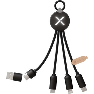 Logo trade corporate gift photo of: SCX.design C14 15W 5-in-1 charging cable