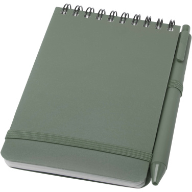 Logo trade advertising products picture of: Thalaasa A6 hard cover ocean-bound notebook with ballpoint pen (black ink)