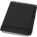 Thalaasa A6 hard cover ocean-bound notebook with ballpoint pen (black ink), Solid black