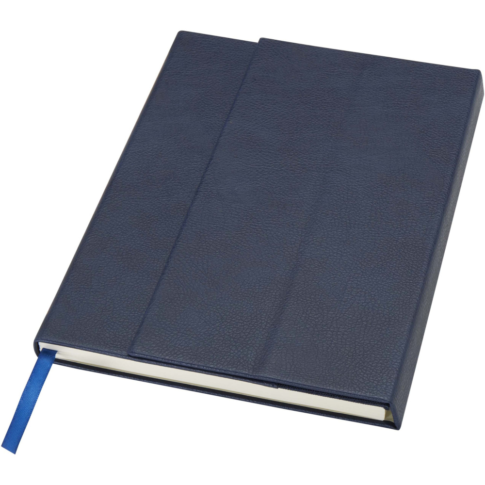 Logo trade promotional product photo of: Alejandra A5 recycled plastic hard cover notebook