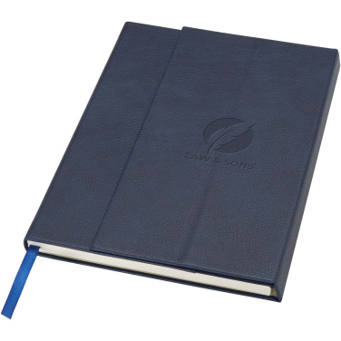 Logo trade advertising products image of: Alejandra A5 recycled plastic hard cover notebook