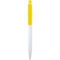 Unica recycled plastic ballpoint pen (blue ink), Yellow