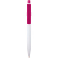 Unica recycled plastic ballpoint pen (blue ink), Magenta