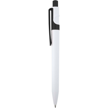 Logotrade business gift image of: Unica recycled plastic ballpoint pen (black ink)