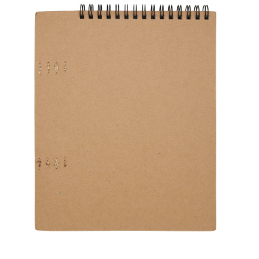 Logo trade promotional giveaways image of: Doodle A5 spiral soft cover notebook and crayon set