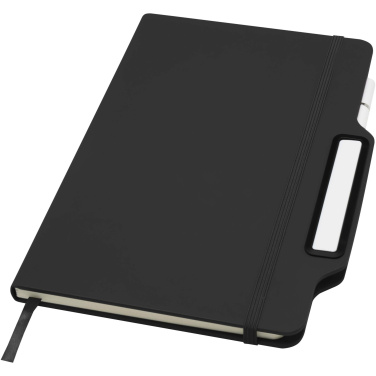 Logotrade corporate gift picture of: Nexus A5 hard cover notebook with pen and pencil combo (black ink)