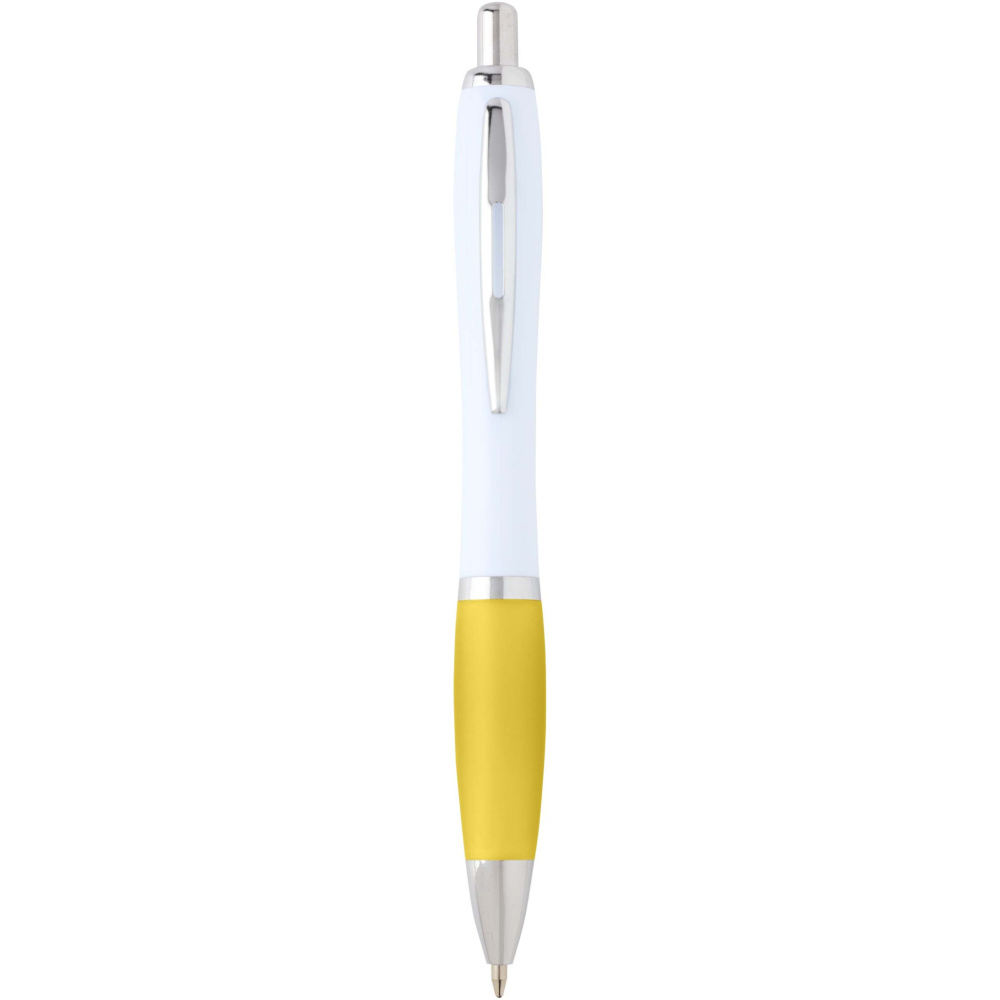 Logotrade promotional giveaway image of: Nash recycled plastic ballpoint pen (black ink)