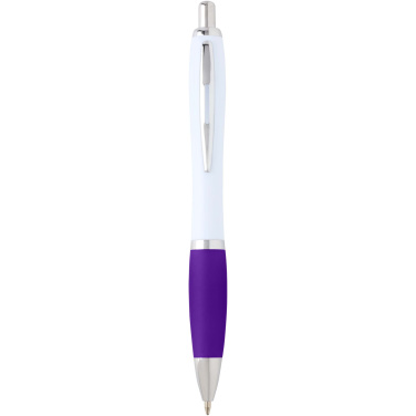 Logo trade promotional giveaways image of: Nash recycled plastic ballpoint pen (blue ink)